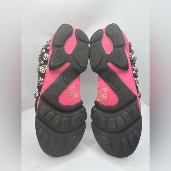 Dior Mesh Floral Embellished Fusion Slip On Sneakers Size 36 - Picture 6 of 8